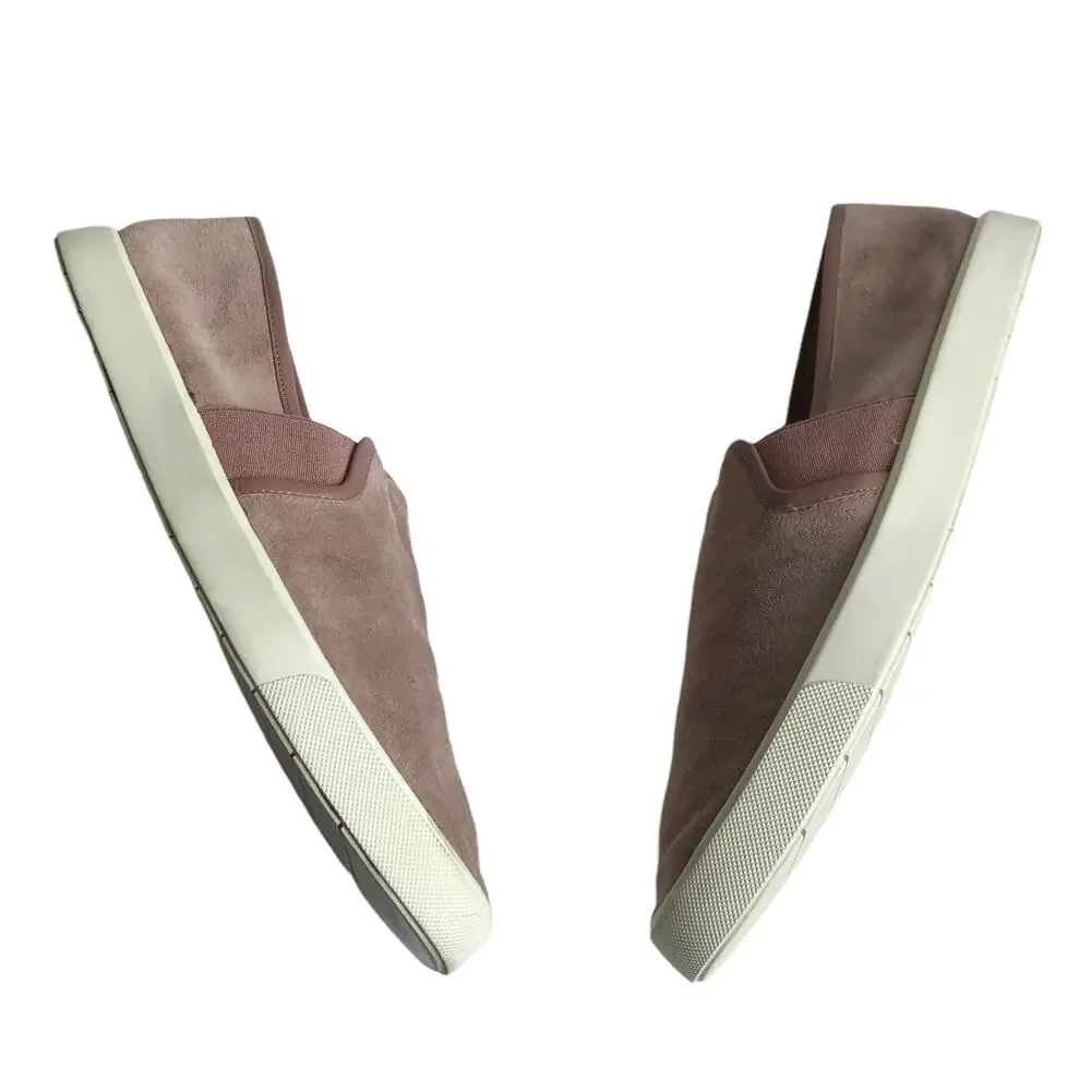 Vince Blair Suede Slip On Platform Sneakers Size 9 Pink Academia Minimalist